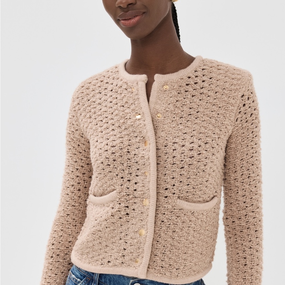 STAUD Lisson Merino Wool Cardigan/Jacket - Size XS